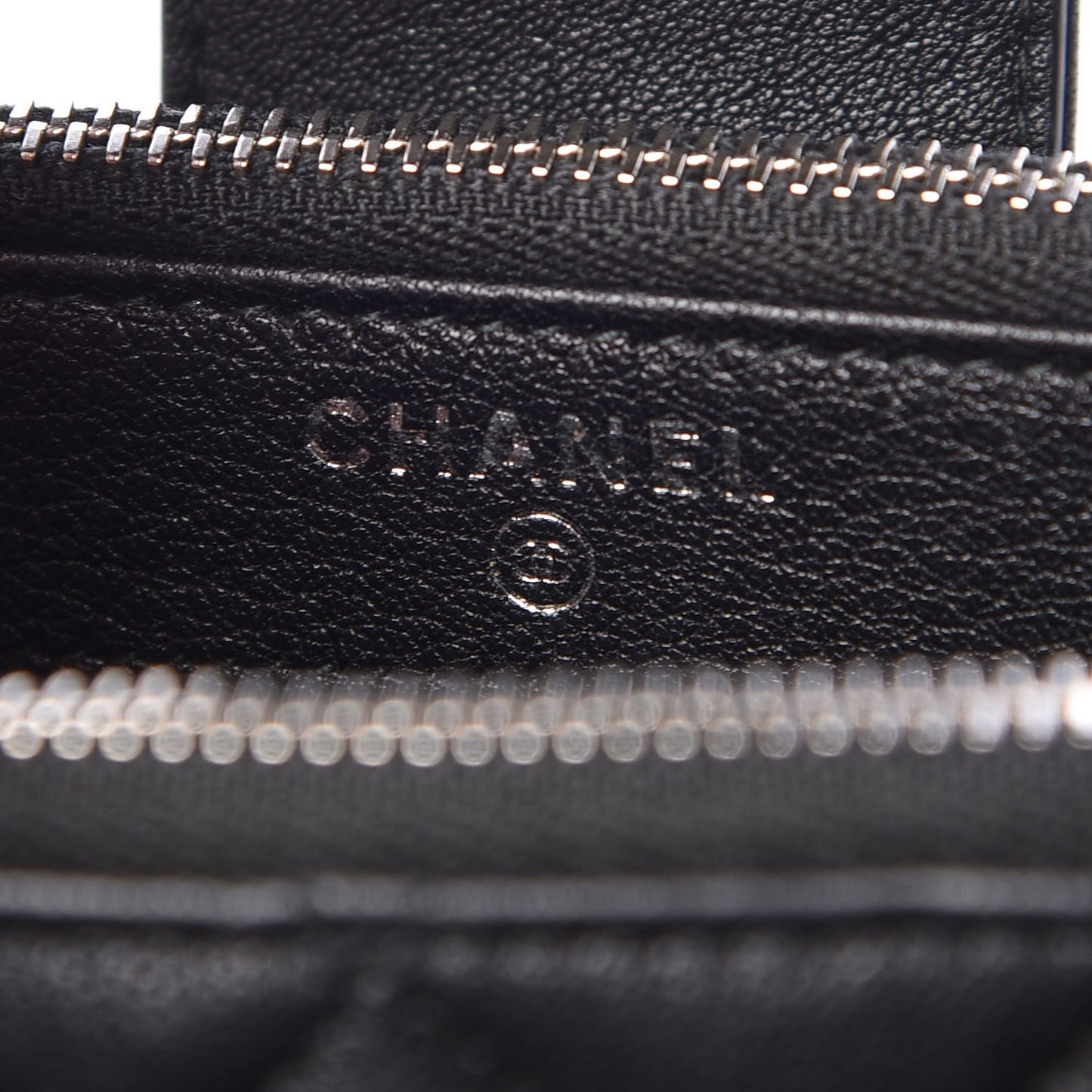 Lambskin Quilted CC Box Clutch With Chain Black