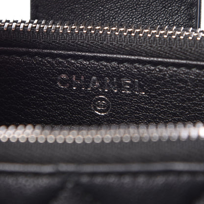 Chanel Lambskin Quilted CC Box Clutch With Chain Black 6 of 9