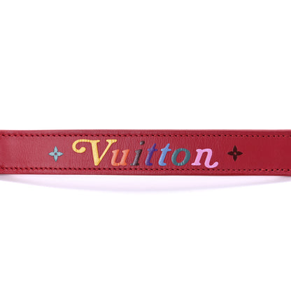 Louis Vuitton Calfskin New Wave Chain Pochette Scarlet 7 of 9