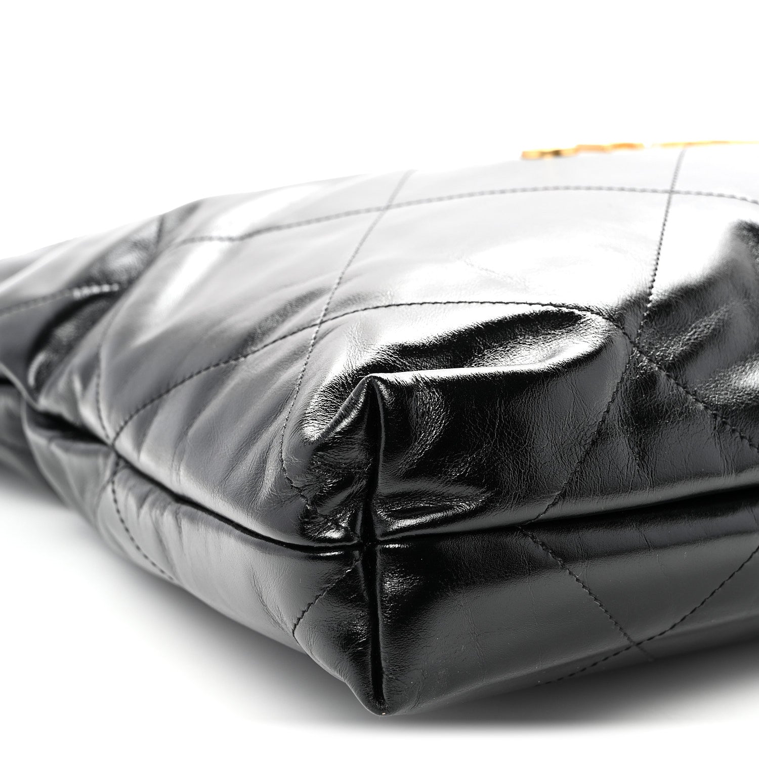 Chanel Shiny Calfskin Quilted Chanel 22 Black 1880975 – FASHIONPHILE