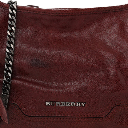 Burberry Calfskin Ashmore Tote Burgundy 9 of 12