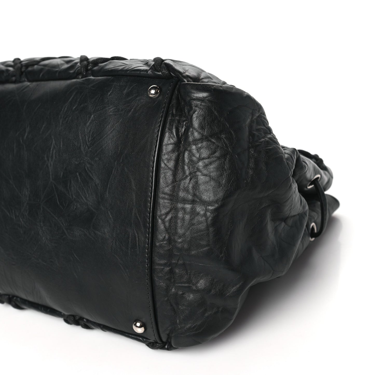 Calfskin Ultra Stitch Tote Black