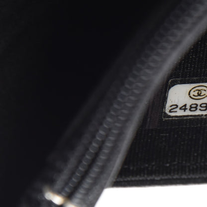 Chanel Caviar Quilted Boy Wallet On Chain WOC Black 8 of 9