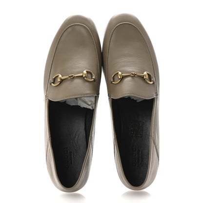 Gucci Lambskin Womens Brixton Horsebit Loafers 40 Mud 2 of 10