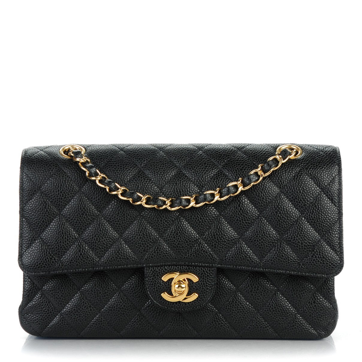 Chanel Caviar Quilted Medium Double Flap Black 1 of 7