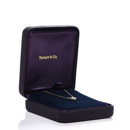 Tiffany 18K Yellow Gold Diamond Heart Knot Pendant Necklace 8 of 8
