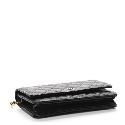 Chanel Caviar Quilted Wallet On Chain WOC Black 4 of 9