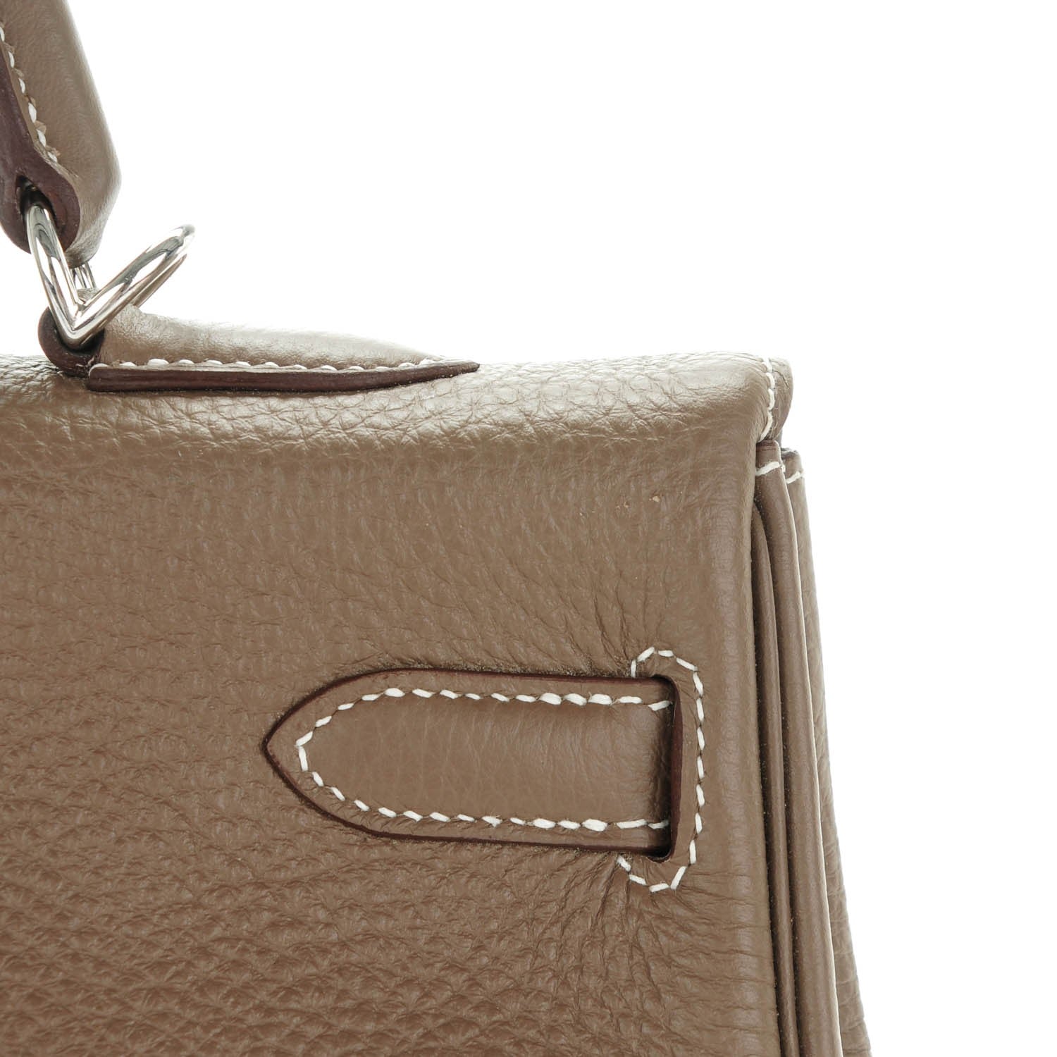 Hermes Taurillon Clemence Kelly Retourne 35 Etoupe 14 of 21