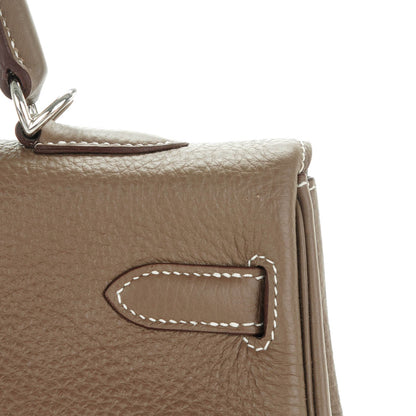 Hermes Taurillon Clemence Kelly Retourne 35 Etoupe 14 of 21