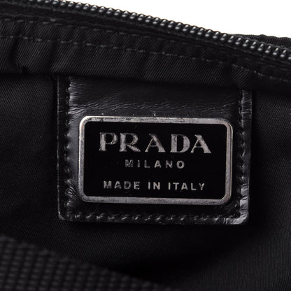 Prada Nylon Flat Messenger Bag Black 5 of 8