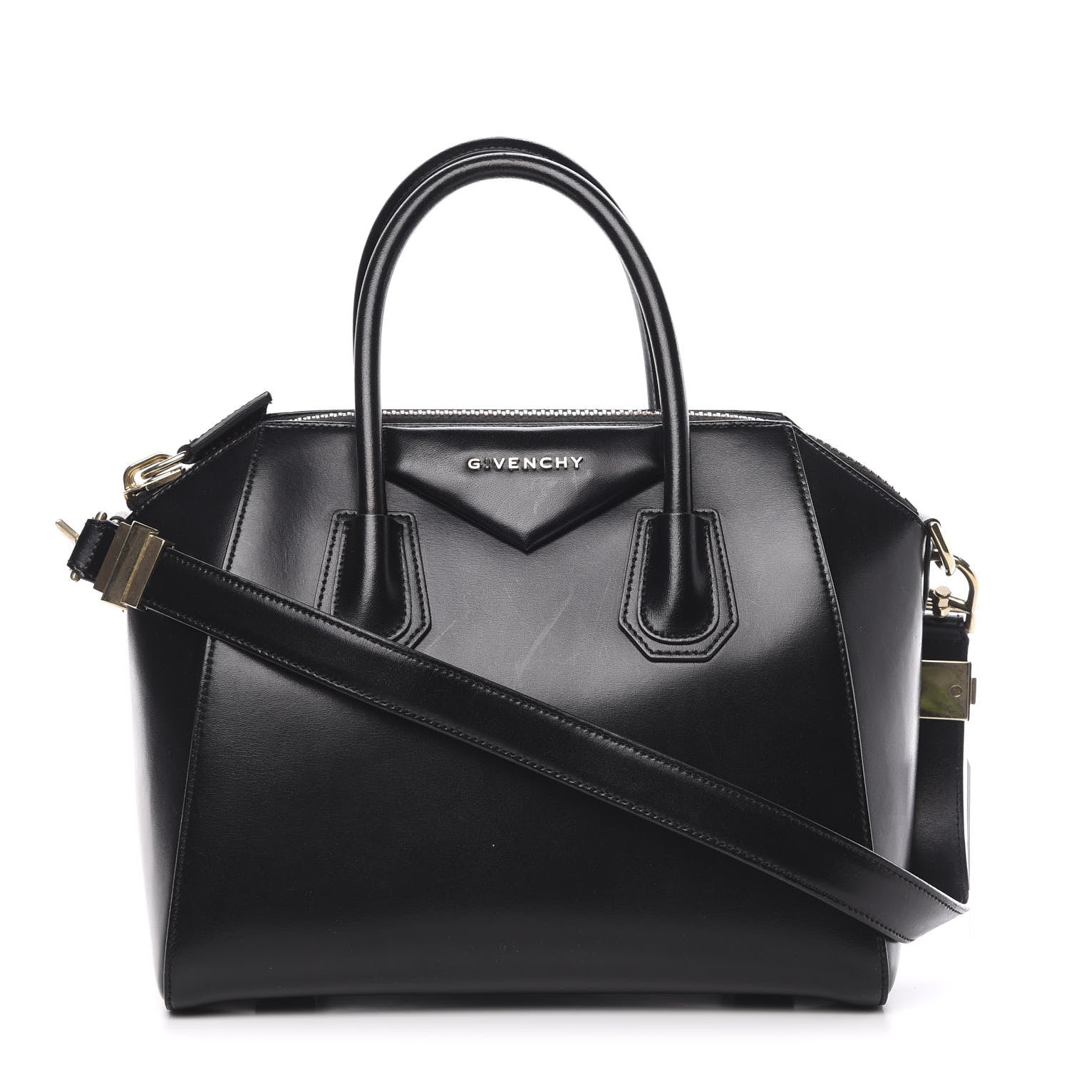 Givenchy Shiny Lord Calfskin Small Antigona Black 1 of 12