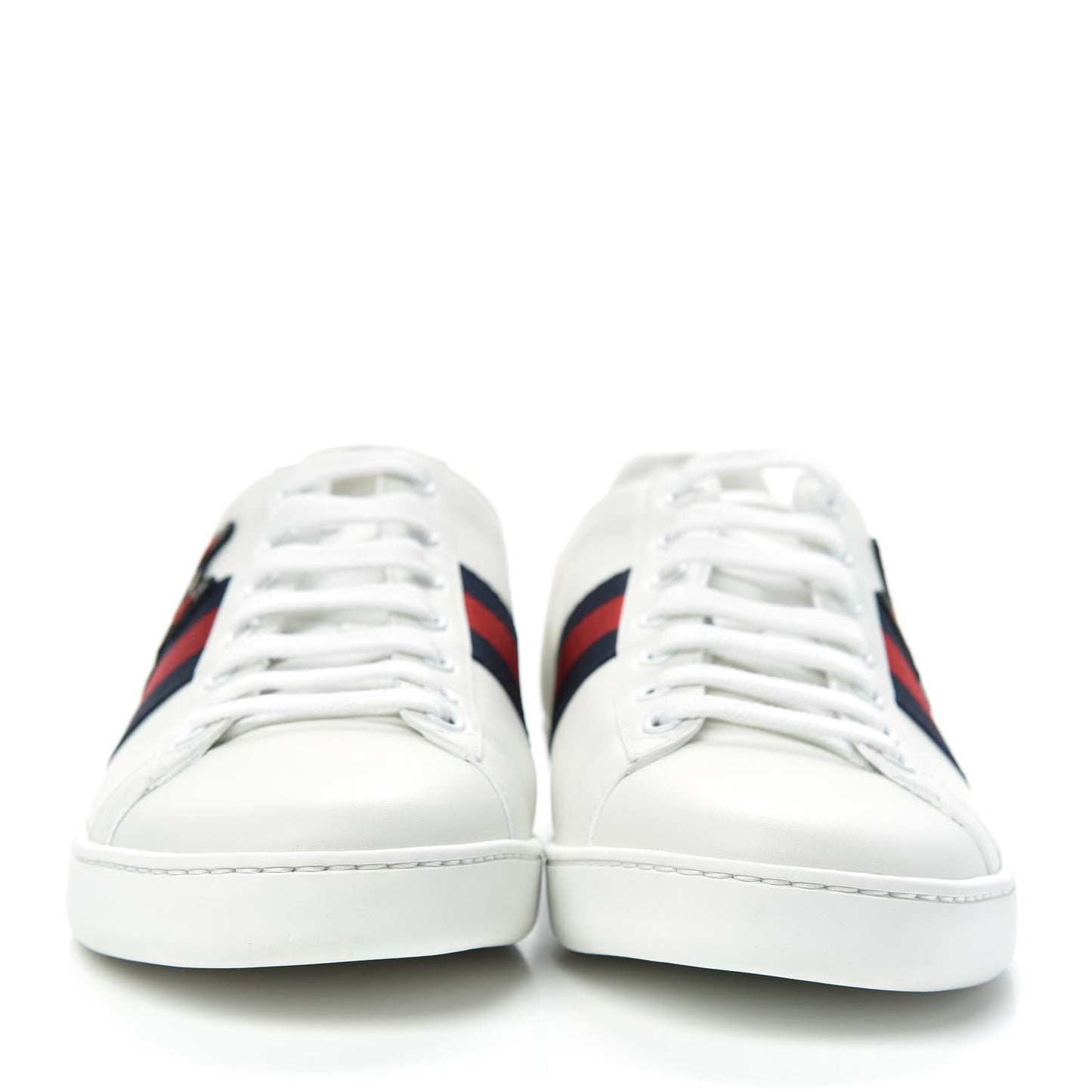 Calfskin Web Bosco Embroidered Ace Sneakers 39.5 White