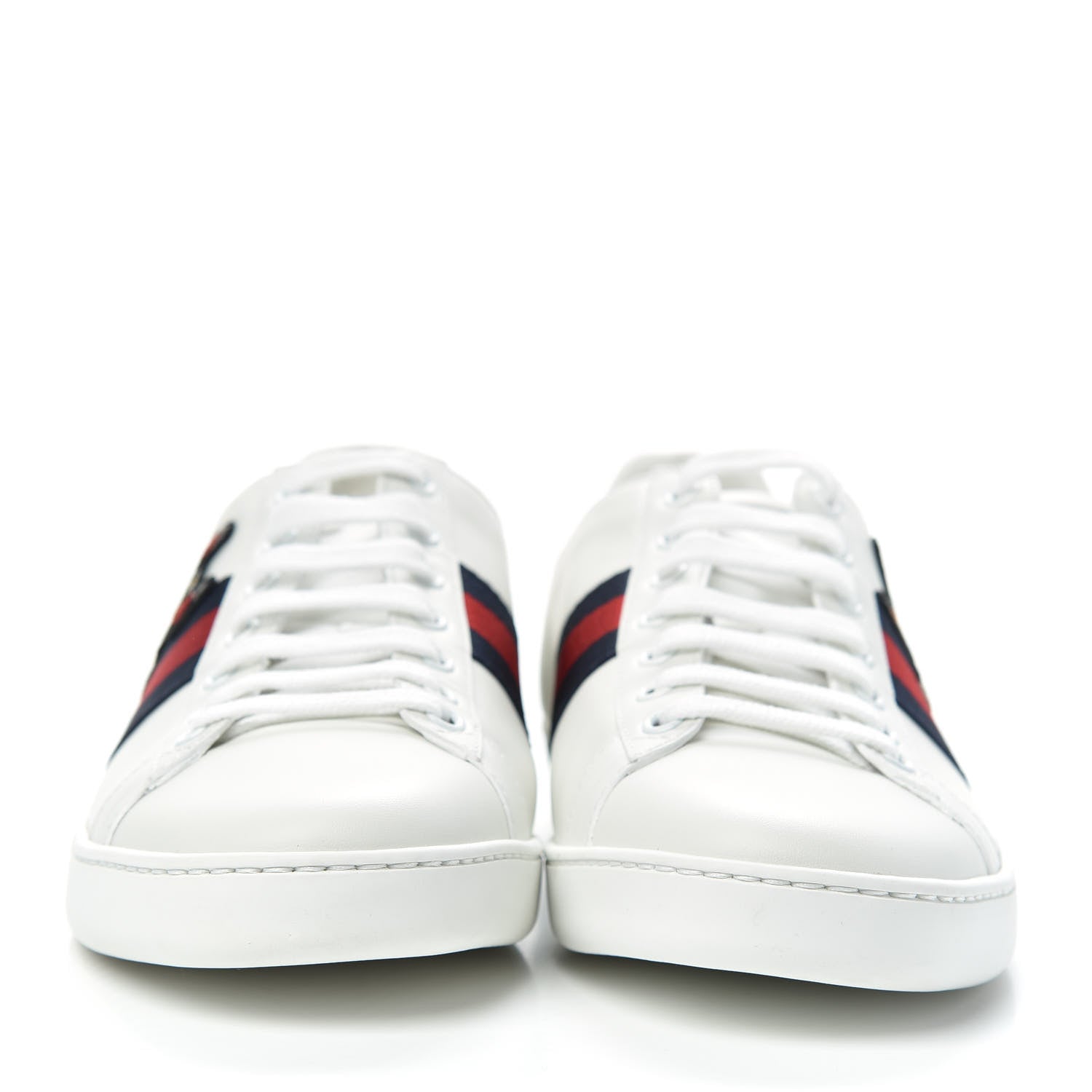 Gucci Calfskin Web Bosco Embroidered Ace Sneakers 39.5 White 2 of 11