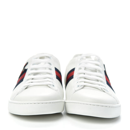 Gucci Calfskin Web Bosco Embroidered Ace Sneakers 39.5 White 2 of 11