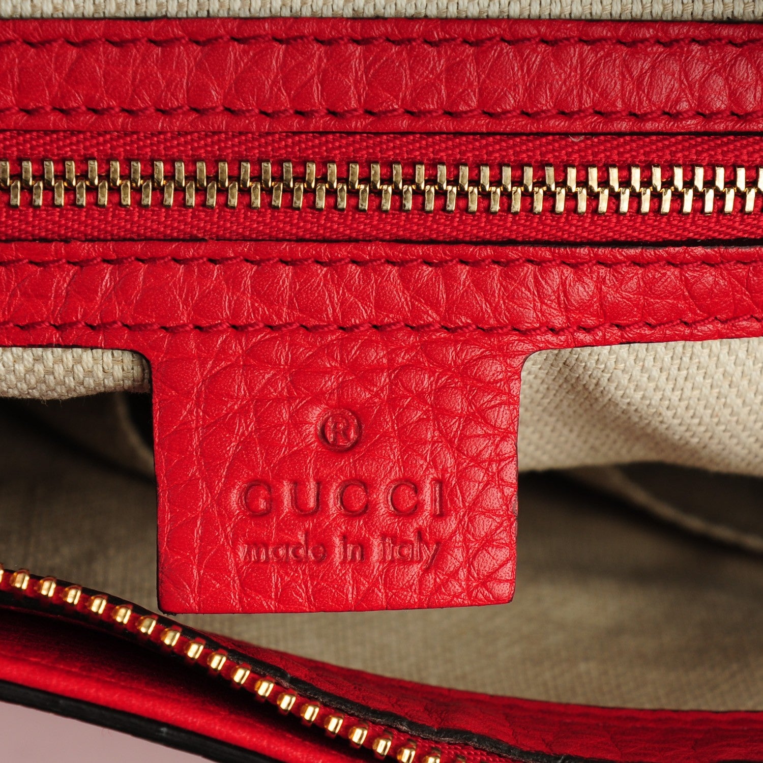 Gucci Cellarius Calfskin Small Soho Top Handle Bag Tobasco 6 of 7