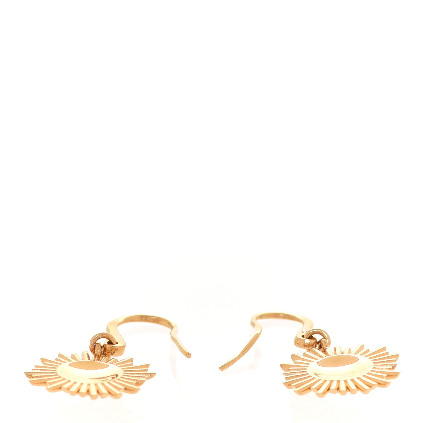 Brass Vendome Drop Earrings Gold