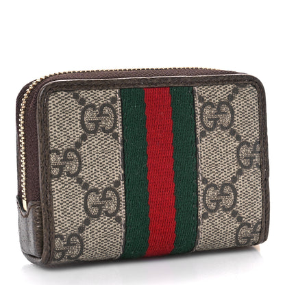 Gucci GG Supreme Monogram Web Ophidia Playing Card Case Beige New Acero 3 of 10