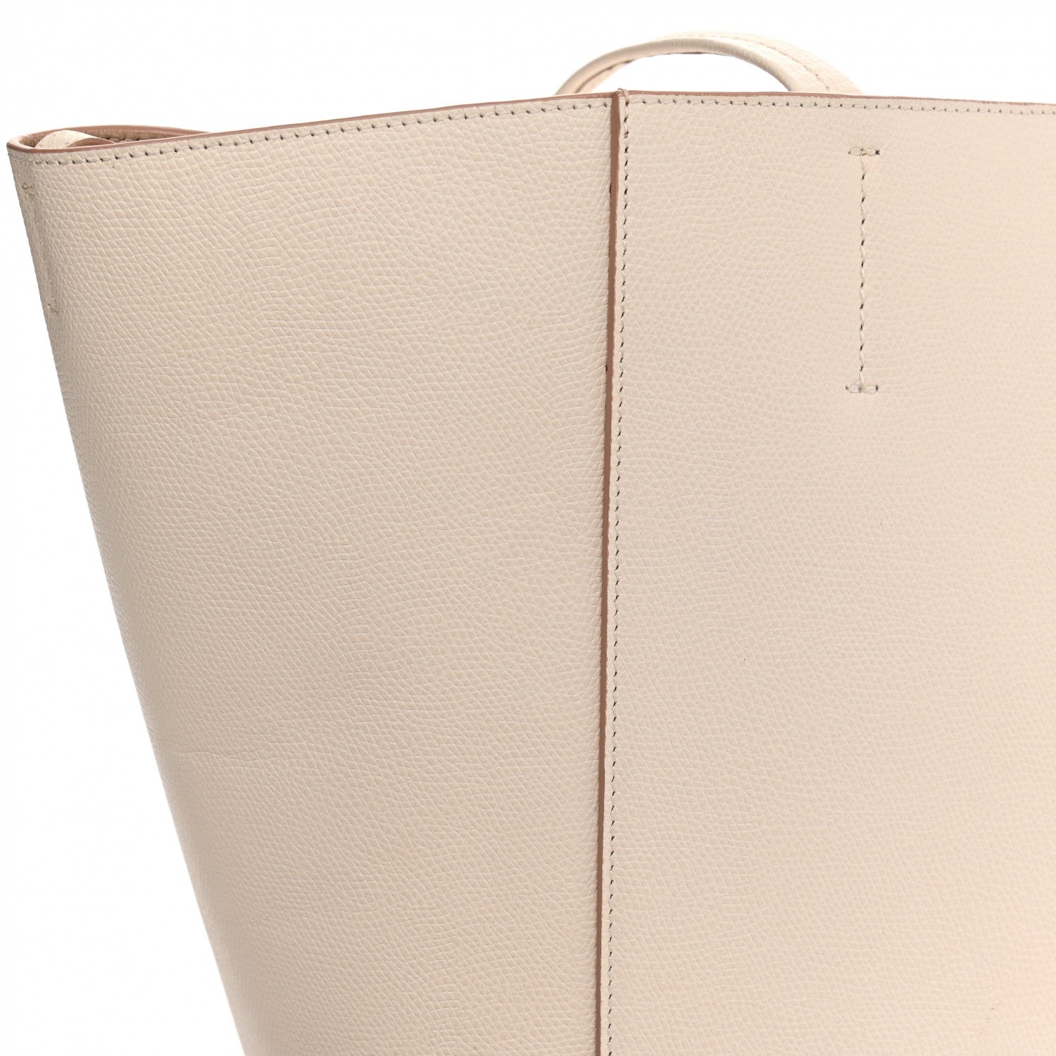 Celine Grained Calfskin Medium Horizontal Cabas Phantom White 17 of 17