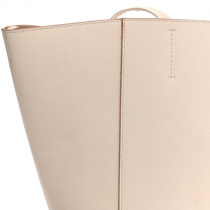 Celine Grained Calfskin Medium Horizontal Cabas Phantom White 17 of 17