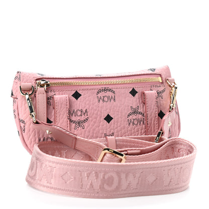 MCM Visetos Small Crossbody Belt Bag Powder Pink 4 of 10