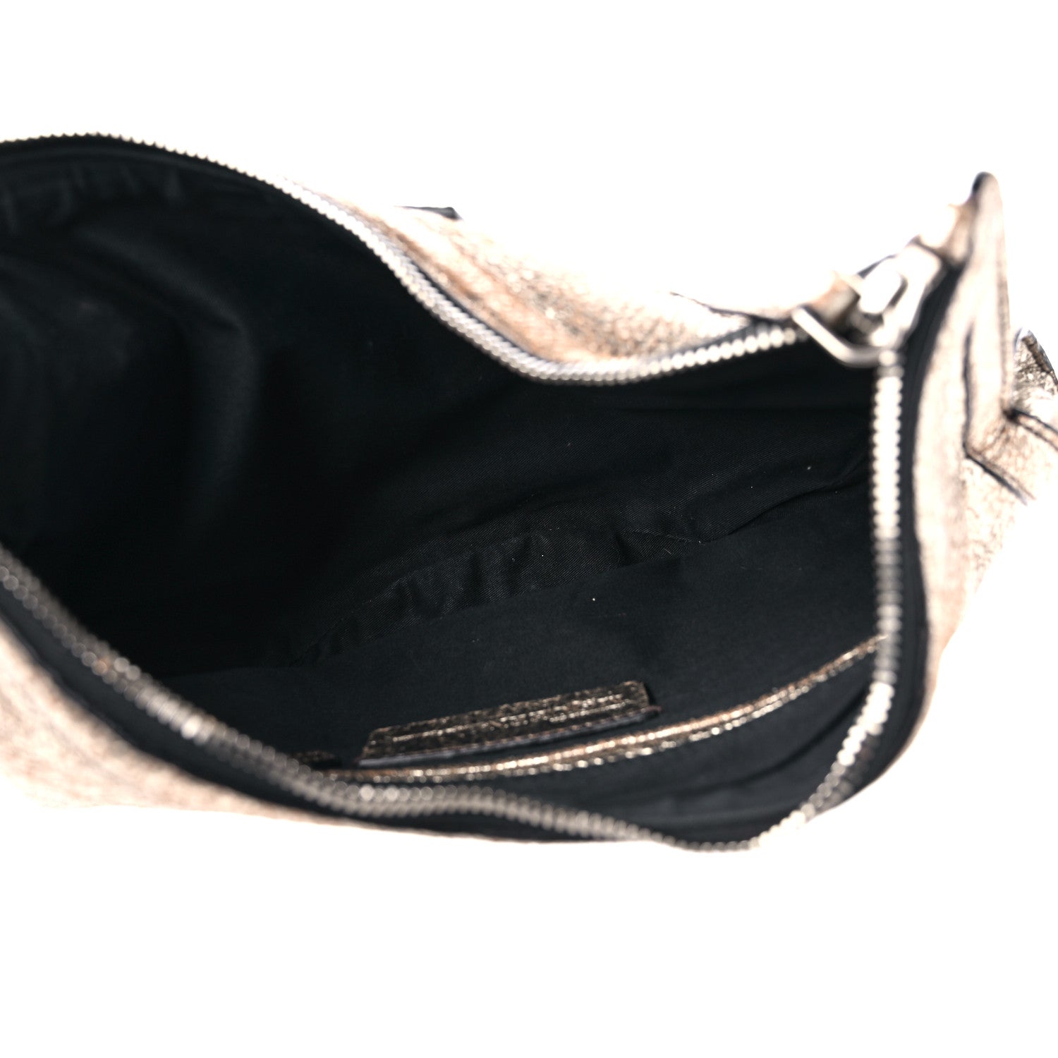 Alexander McQueen Metallic Crackled Lambskin De Manta Clutch Gold 5 of 13
