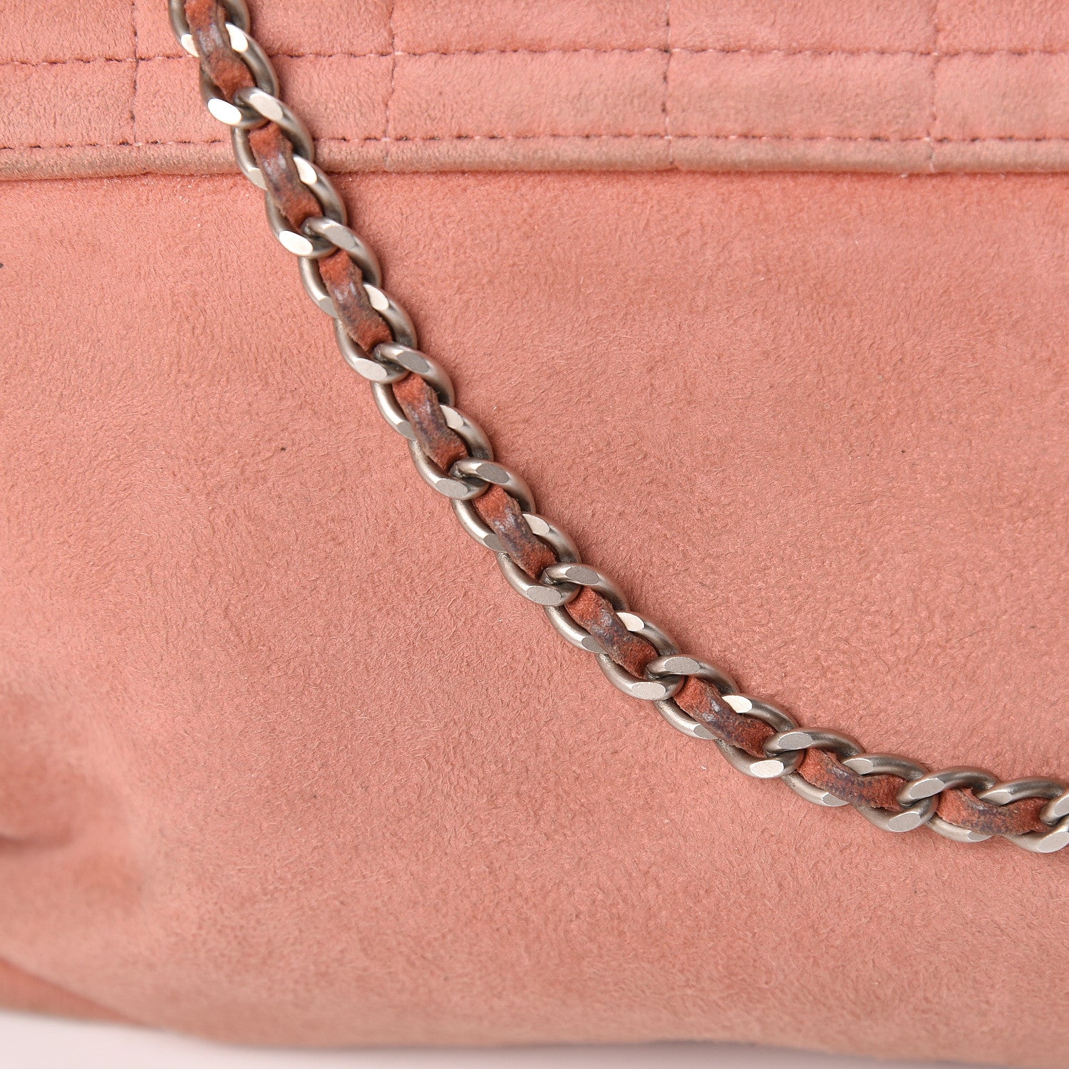 Chanel Suede Chocolate Bar Mademoiselle Flap Pink 26 of 27