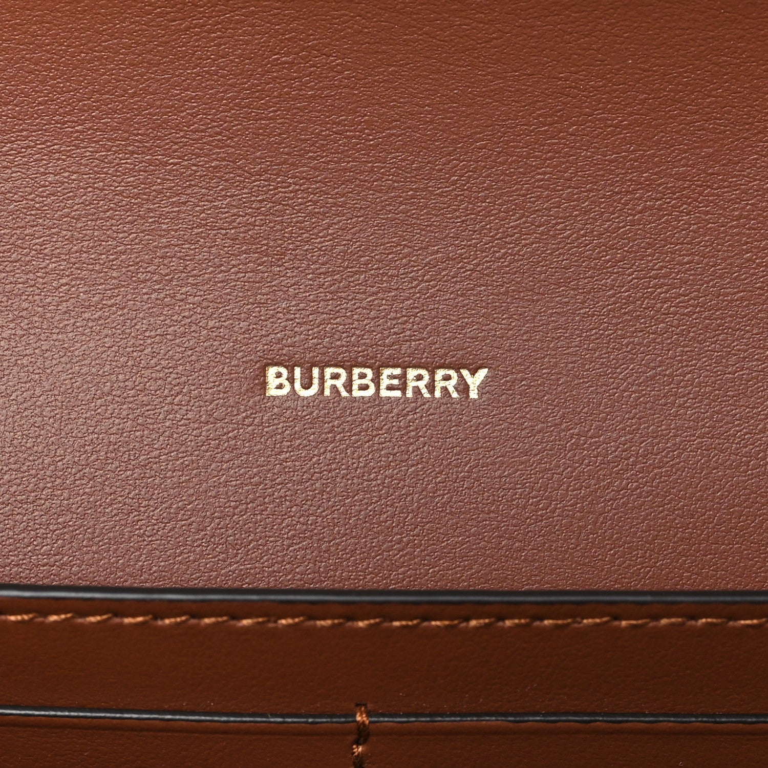 Burberry E-Canvas Icon Stripe Hannah Wallet With Detachable Strap Archive Beige Tan 6 of 8