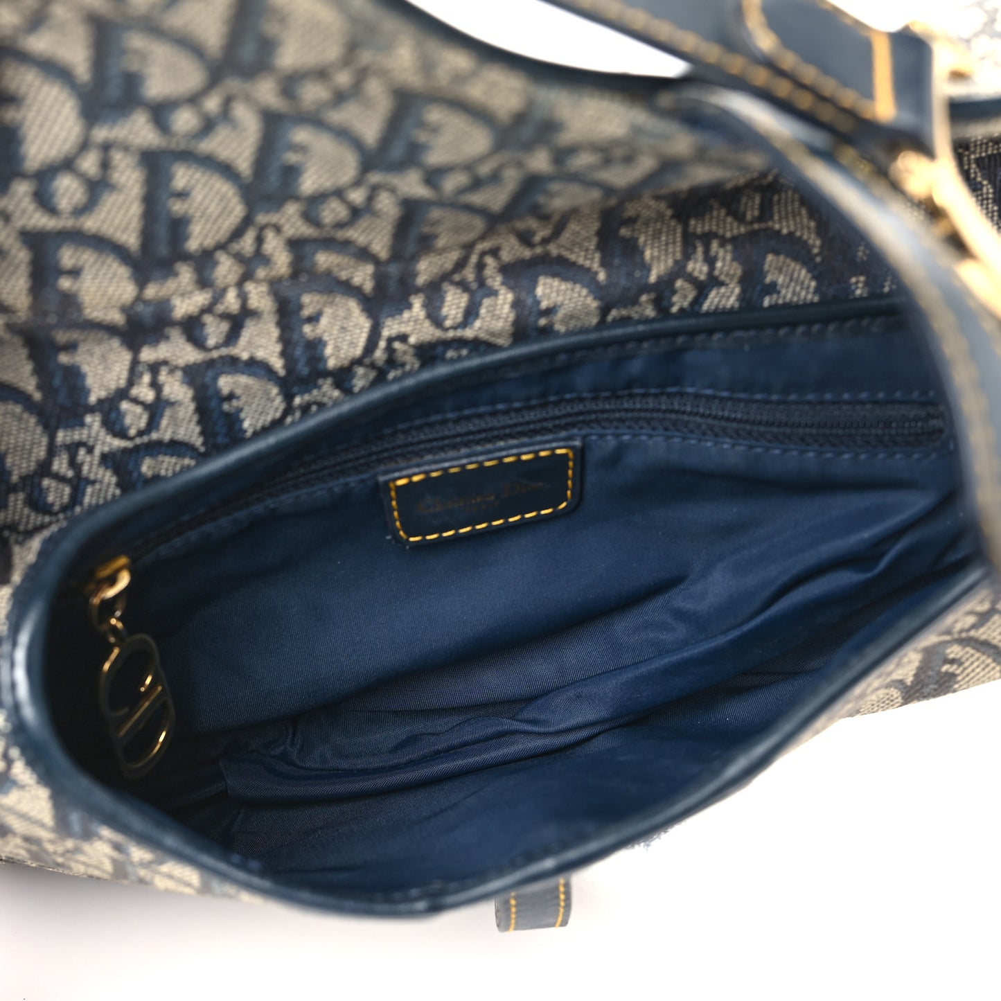 Monogram Saddle Bag Blue