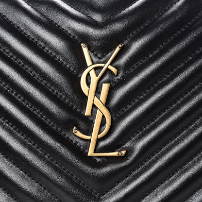 Saint Laurent Calfskin Matelasse Monogram Lou Camera Bag Black 7 of 9