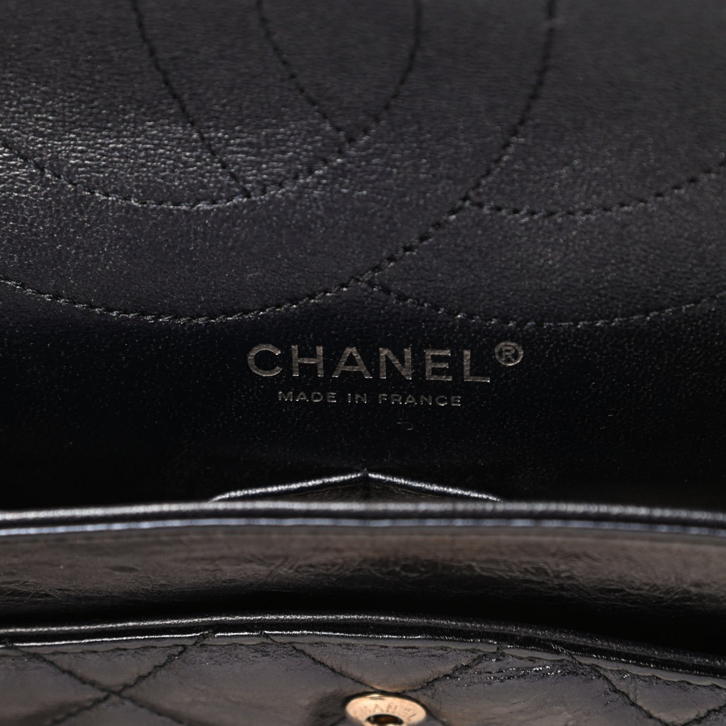 Metallic Aged Calfskin Quilted 2.55 Reissue 227 Flap Blue