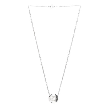 Tiffany Sterling Silver Round 1837 Pendant Necklace 3 of 5