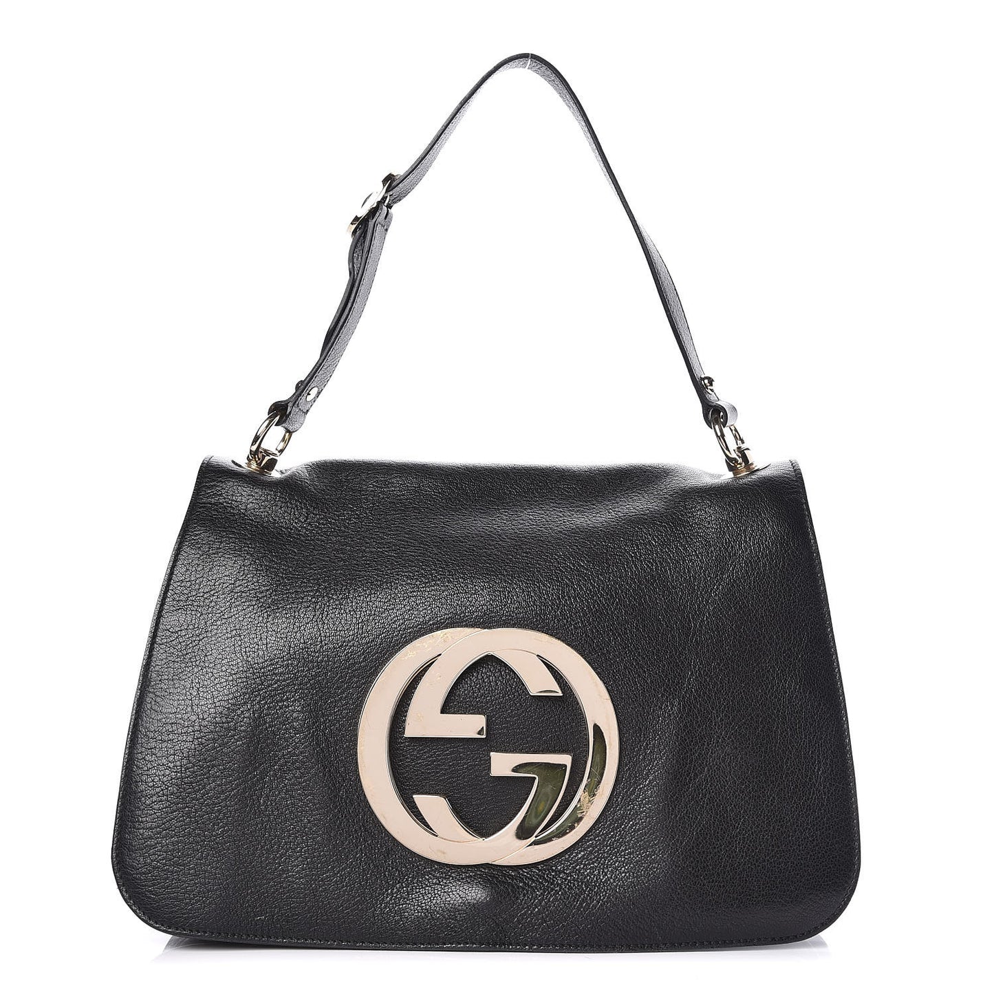 Calfskin Blondie Shoulder Flap Black