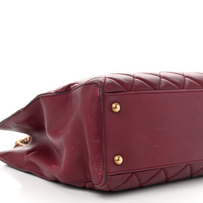 Chanel Calfskin Quilted Perfect Edge Tote Burgundy 9 of 14