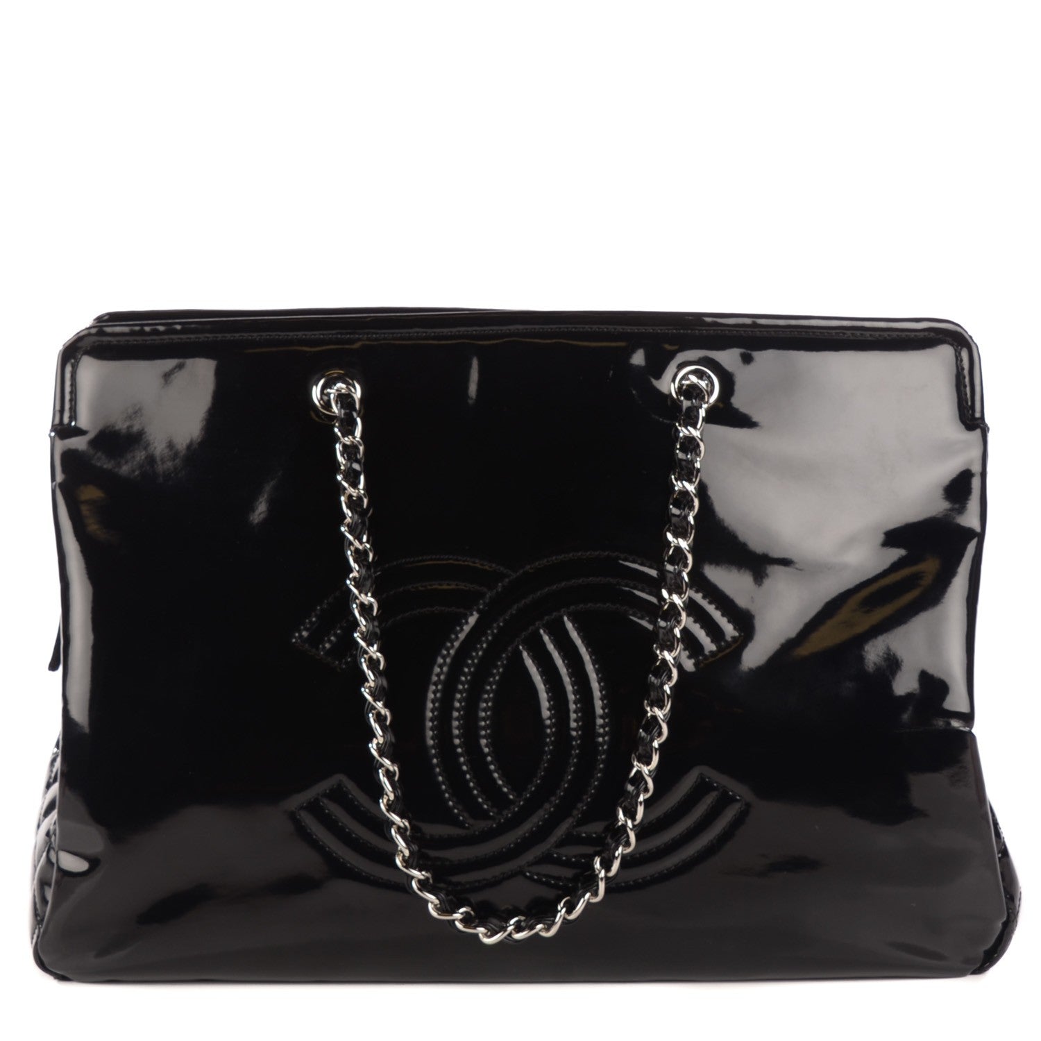 Chanel Vinyl Lipstick Tote Black 1 of 7