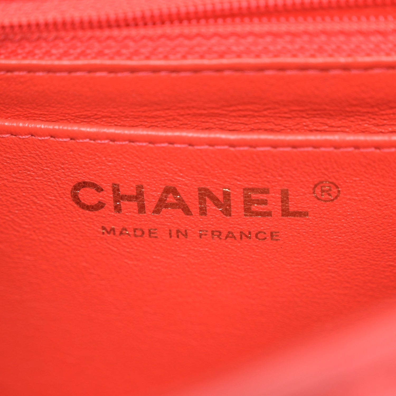 Chanel Lambskin Quilted Mini Rectangular Flap Red 6 of 14