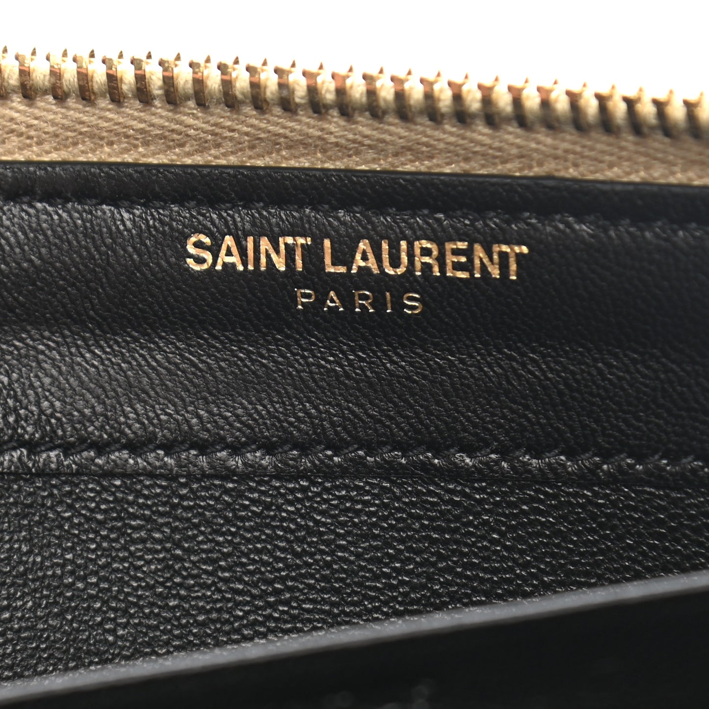 Calfskin Metallic Monogram Continental Zip Around Wallet Silver