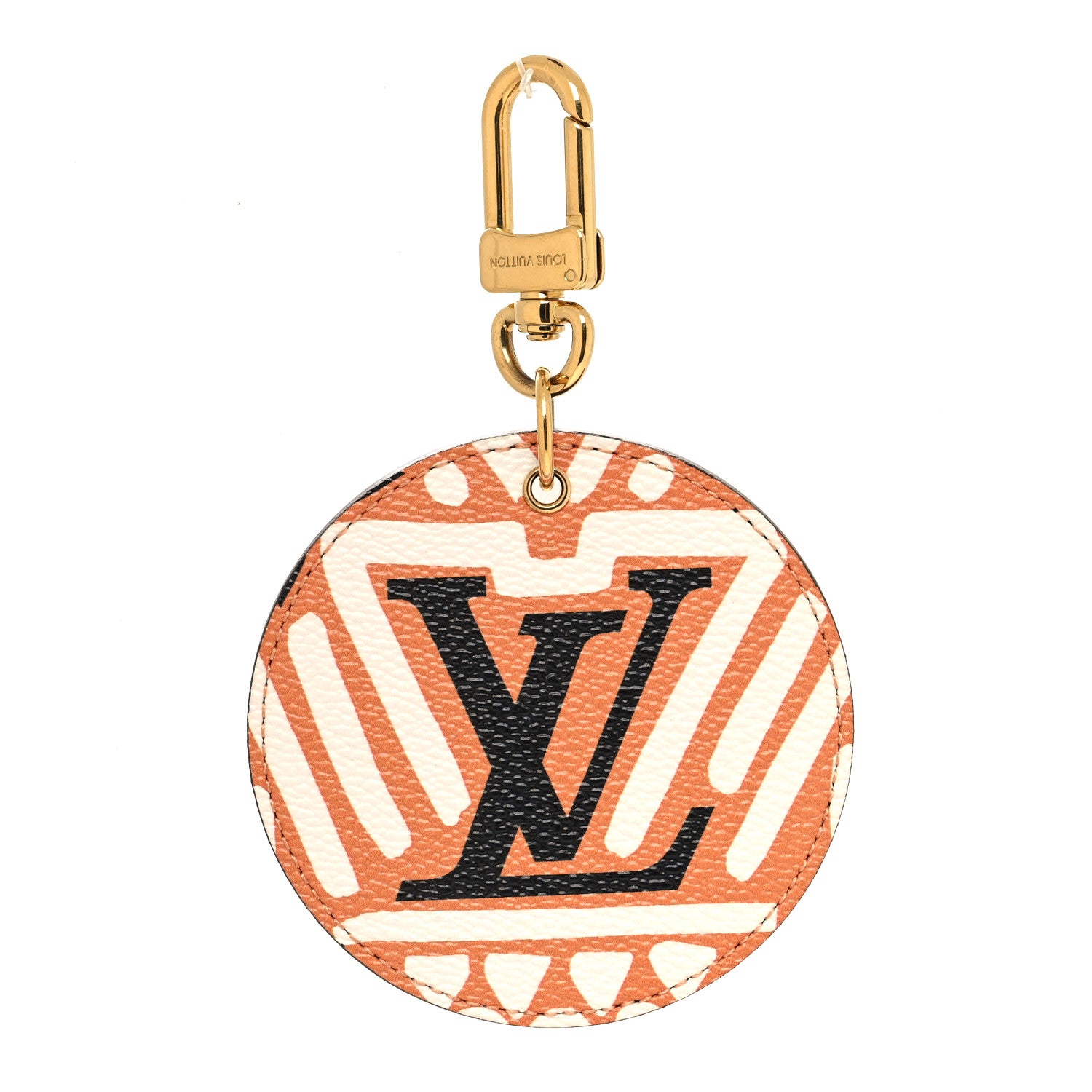 Louis Vuitton Monogram Giant Crafty Illustre Bag Charm Key Ring Creme Caramel 1 of 3