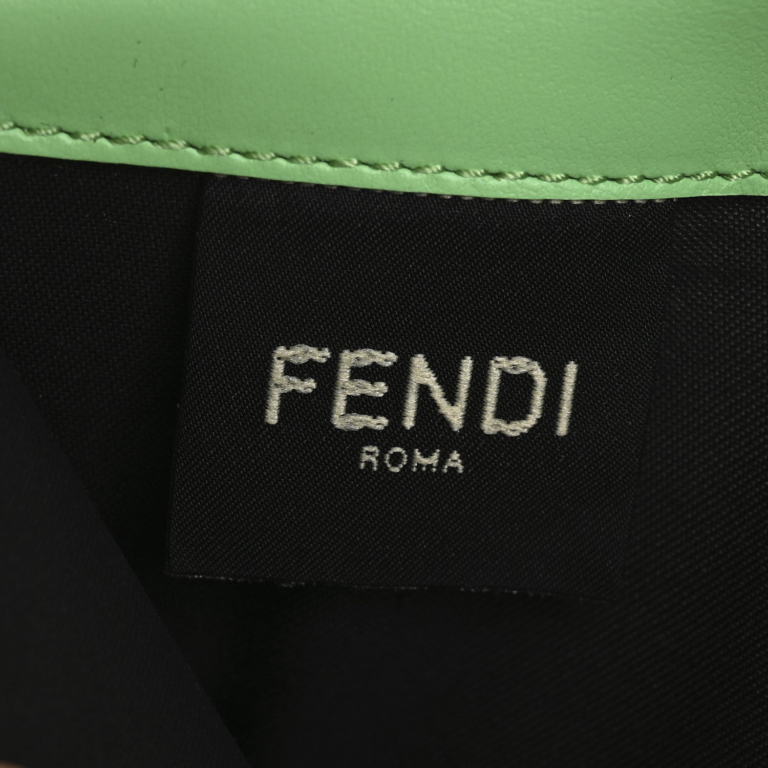 Fendi Vitello King Cruise FF Diamonds Continental Envelope Wallet On Chain Latte Edamame 6 of 13
