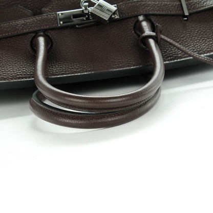Hermes Togo Bi-Color Birkin 35 Chocolate Black 12 of 22