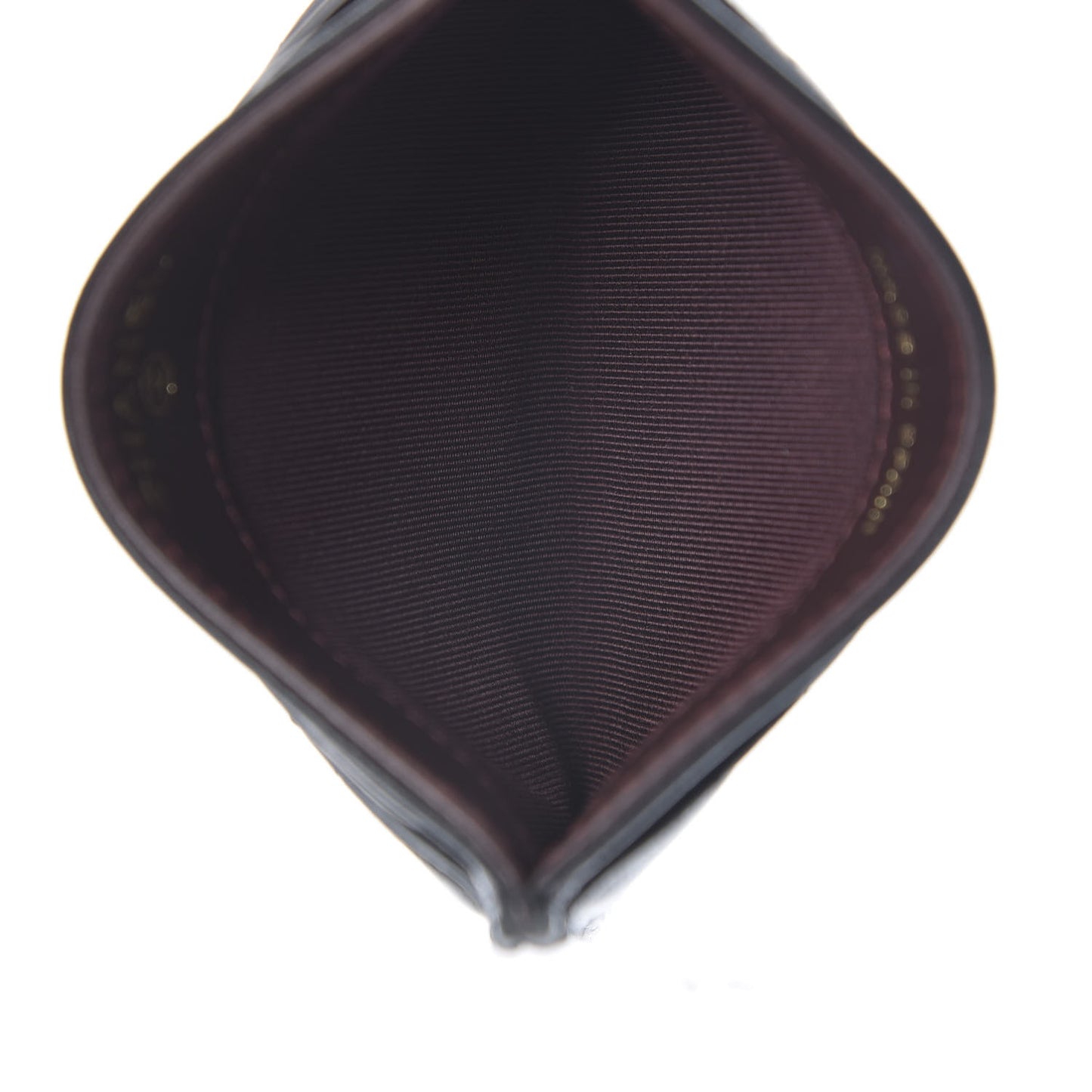 Lambskin Quilted Card Holder Black