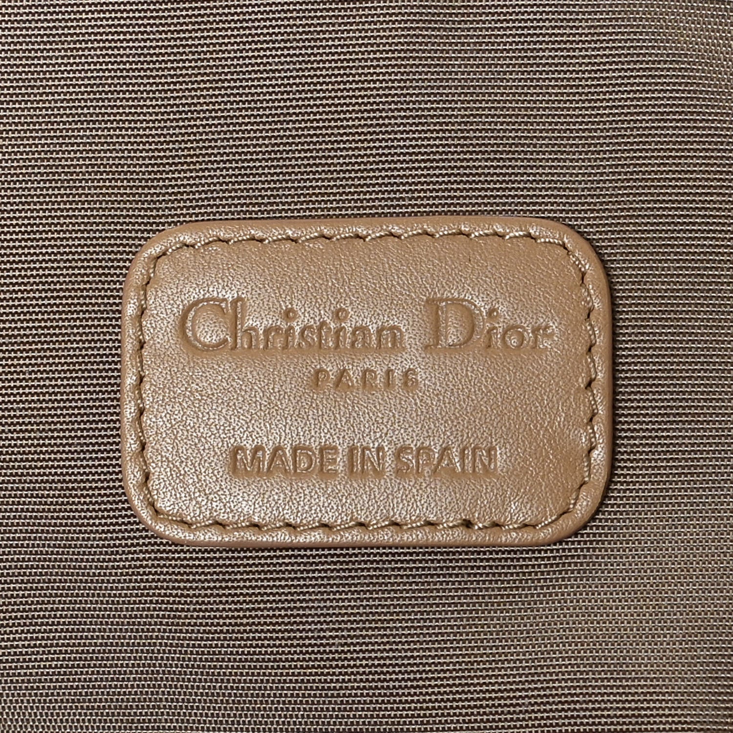 Christian Dior Coated Canvas Cannage Panarea Pouch Beige 6 of 9