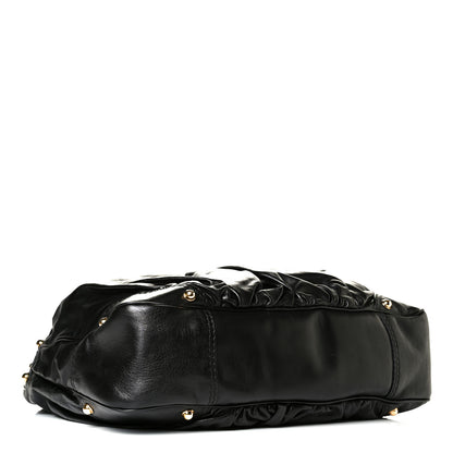 Gucci Calfskin Large Jockey Hobo Black 3 of 7