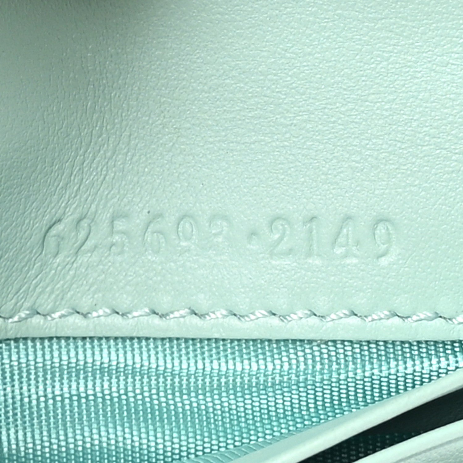 Gucci Calfskin Matelasse GG Marmont Mini Wallet On Chain Water Green 8 of 11