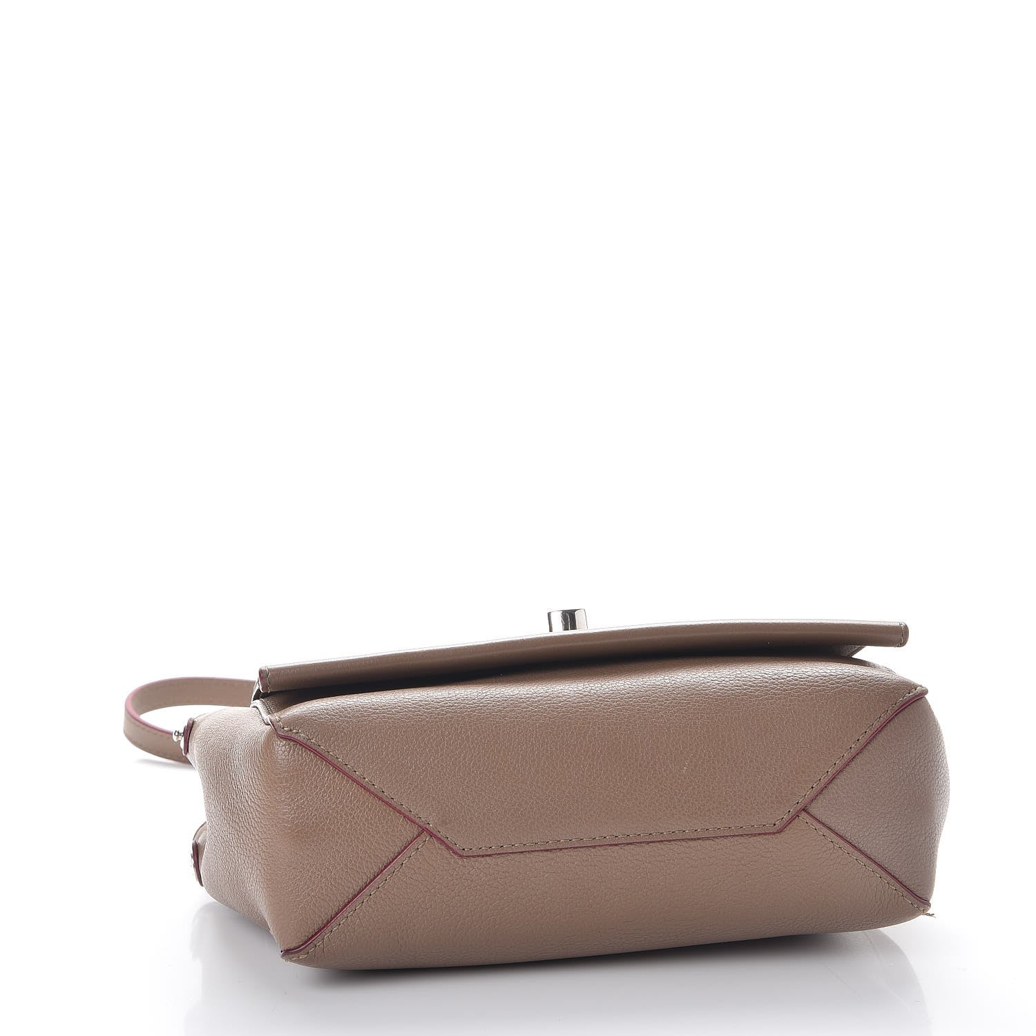 Louis Vuitton Soft Calfskin Lockme II Chain Bag BB Taupe Glace 4 of 9