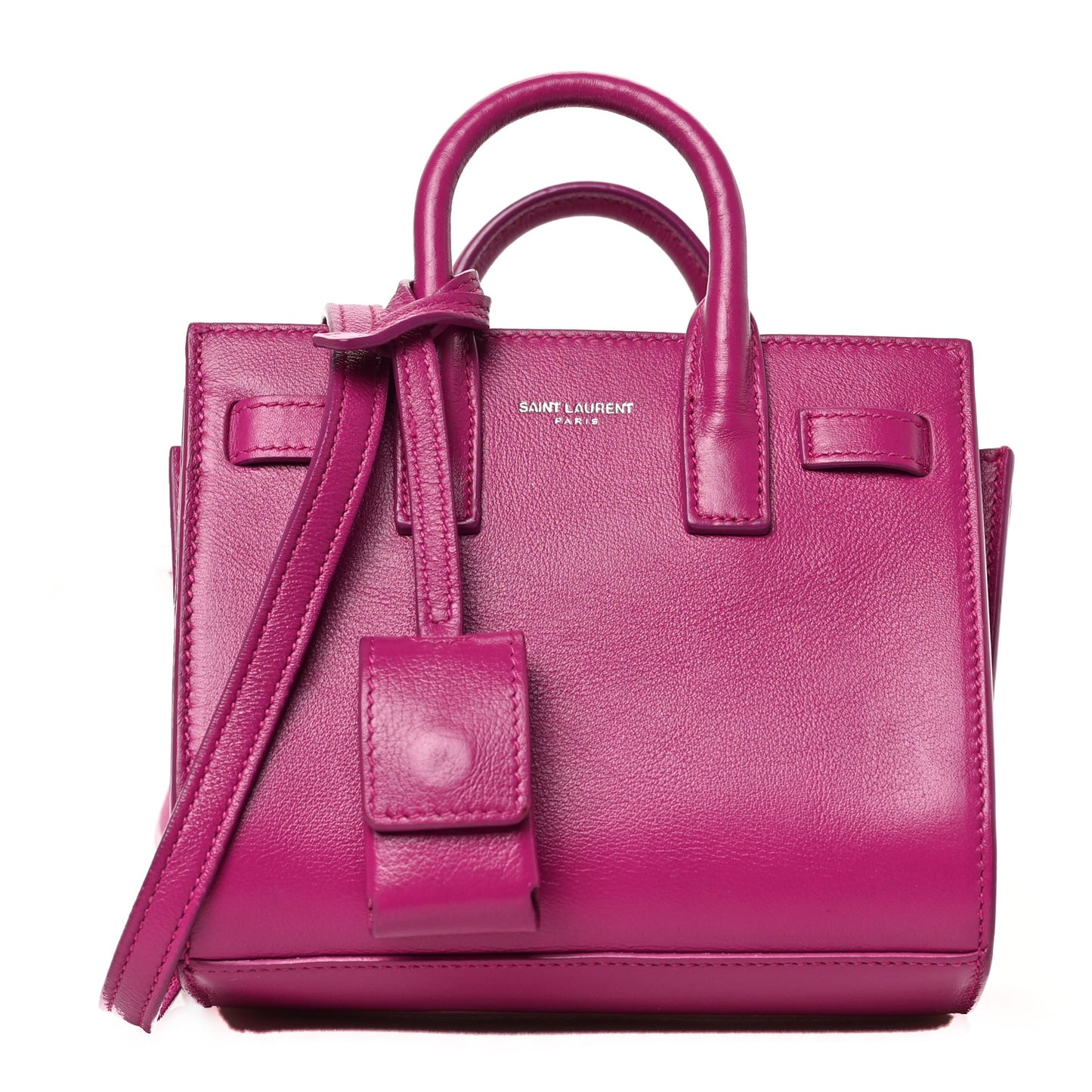 Calfskin Toy Sac De Jour Electric Pink