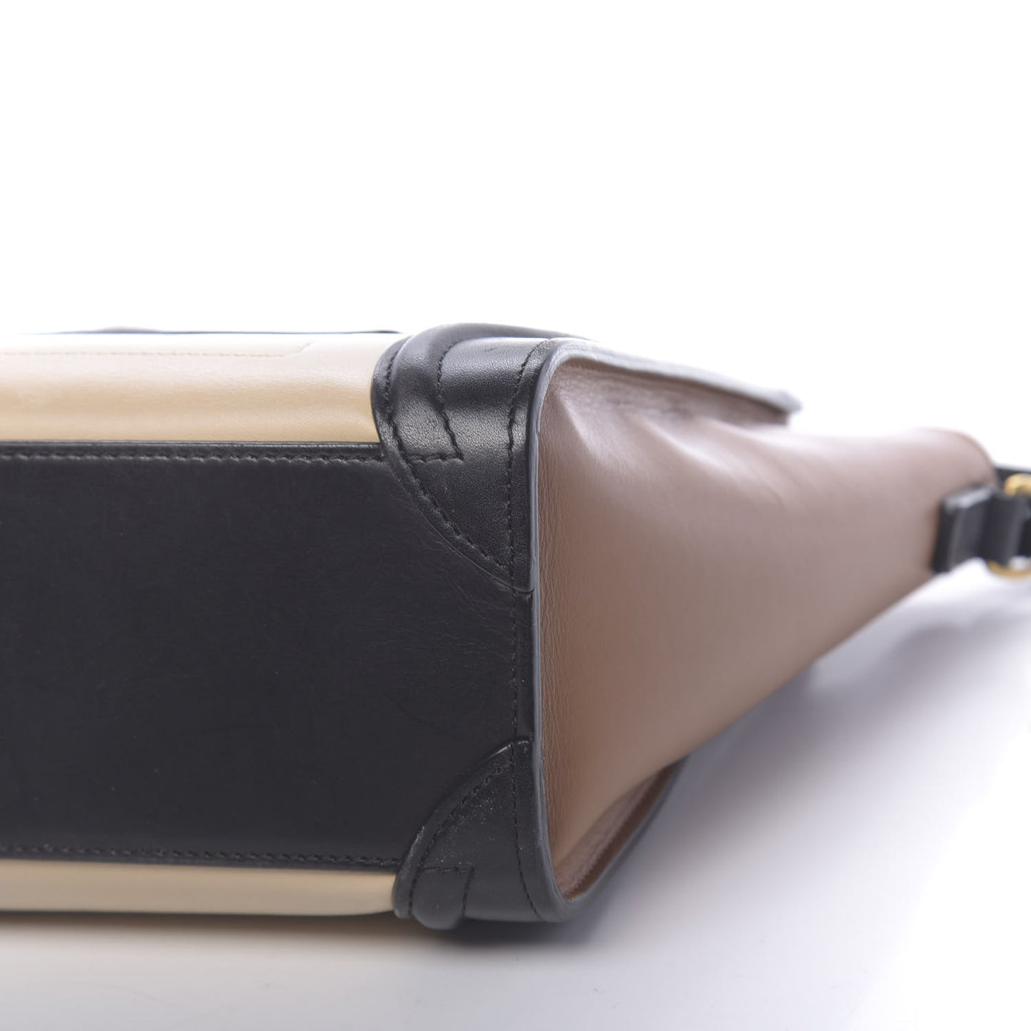 Satin Calfskin Nano Tri-Color Luggage Seashell