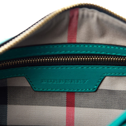 Burberry Soft Calfskin Small Alchester Bowling Bag Aqua Green 9 of 12