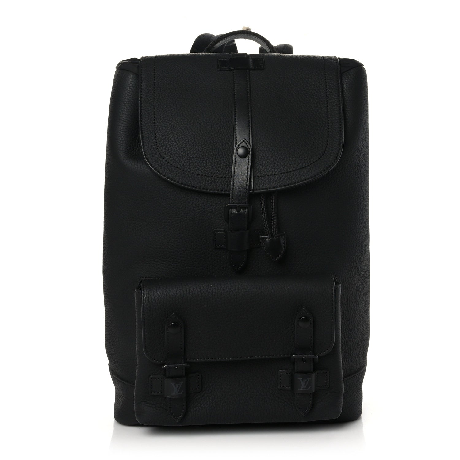 Louis Vuitton Taurillon Christopher Slim Backpack Black 1 of 10