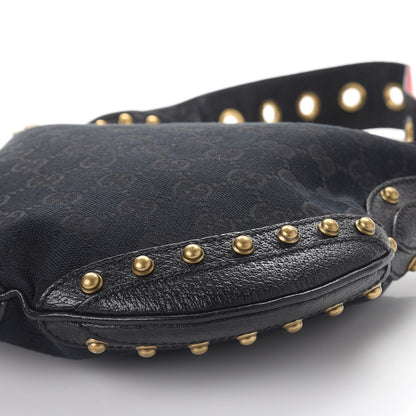 Gucci Monogram Studded Small Pelham Shoulder Bag Black 10 of 10