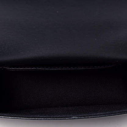 Jimmy Choo Smooth Calfskin Crystal Snake Buckle Paris Crossbody Bag Black 5 of 9